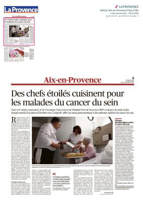 Des chefs étoilés cuisinent pour les malades du cancer du sein