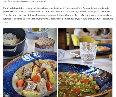 <strong>Le Grand Pastis par Pierre Psaltis :</strong> Le Café Magdeleine à Gémenos : le bistrot gastro selon Mathias Dandine