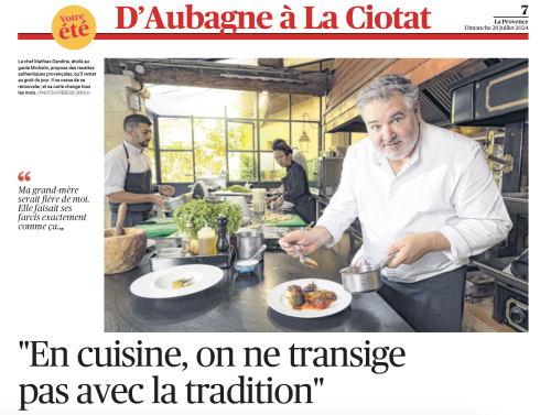 La Provence Aubagne - La Ciotat - "No compromise with tradition!"